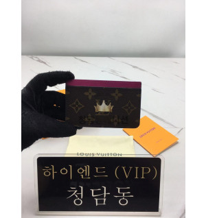 루이비통 포트카트 심플 카드 홀더 (컬러 핑크)