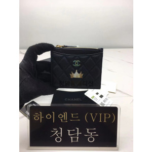 샤넬 지퍼 카드지갑