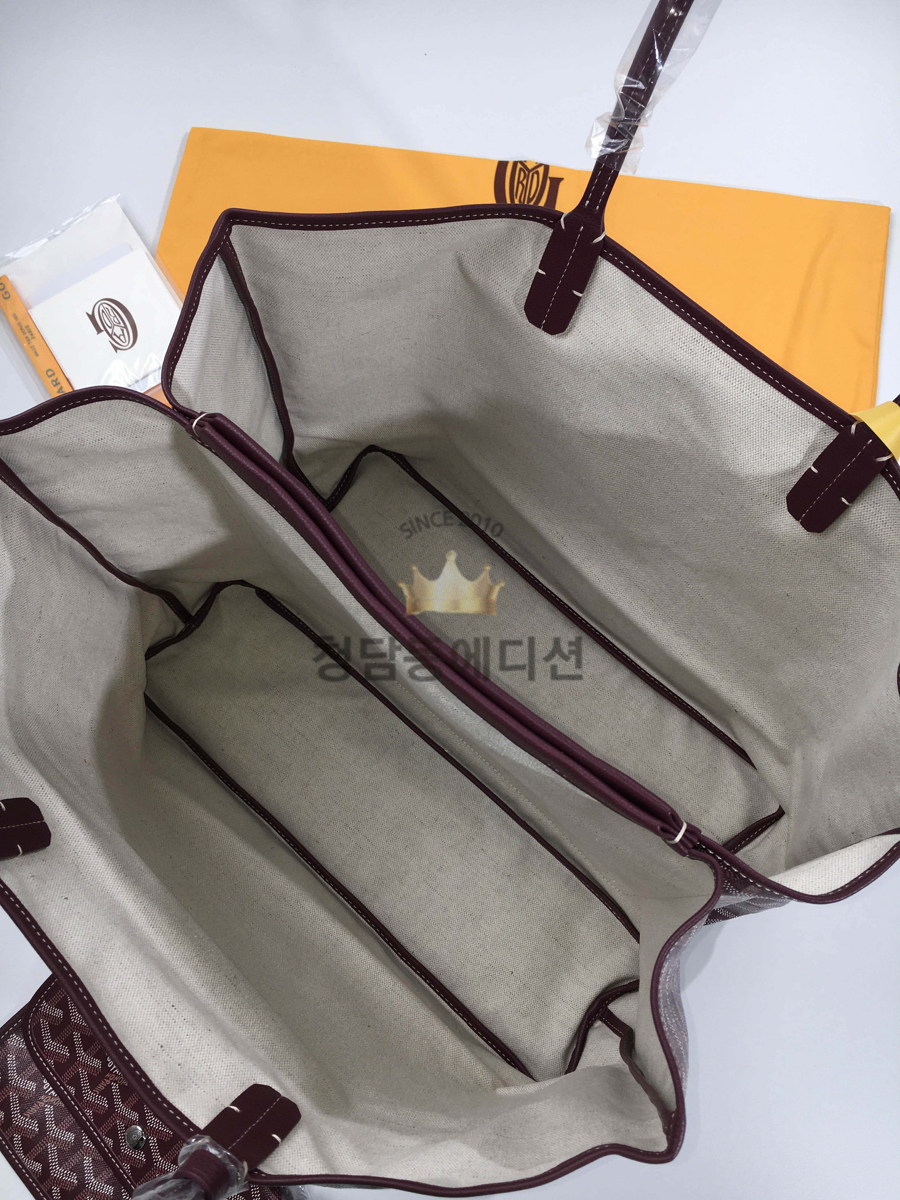 고야드 이사벨 클래식 스페셜 컬러 토트백 pm (컬러 버건디)