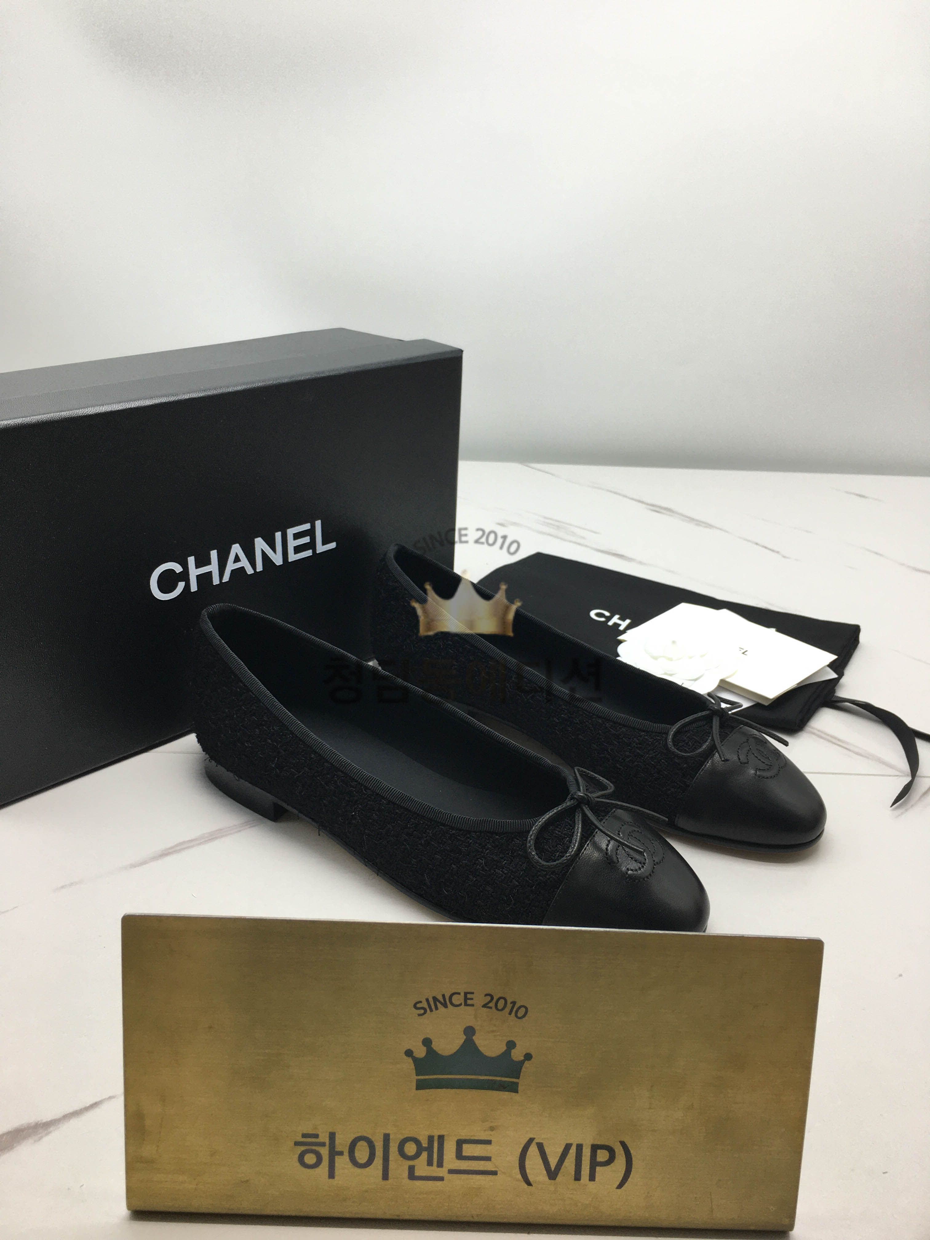 샤넬 보우 발레슈즈