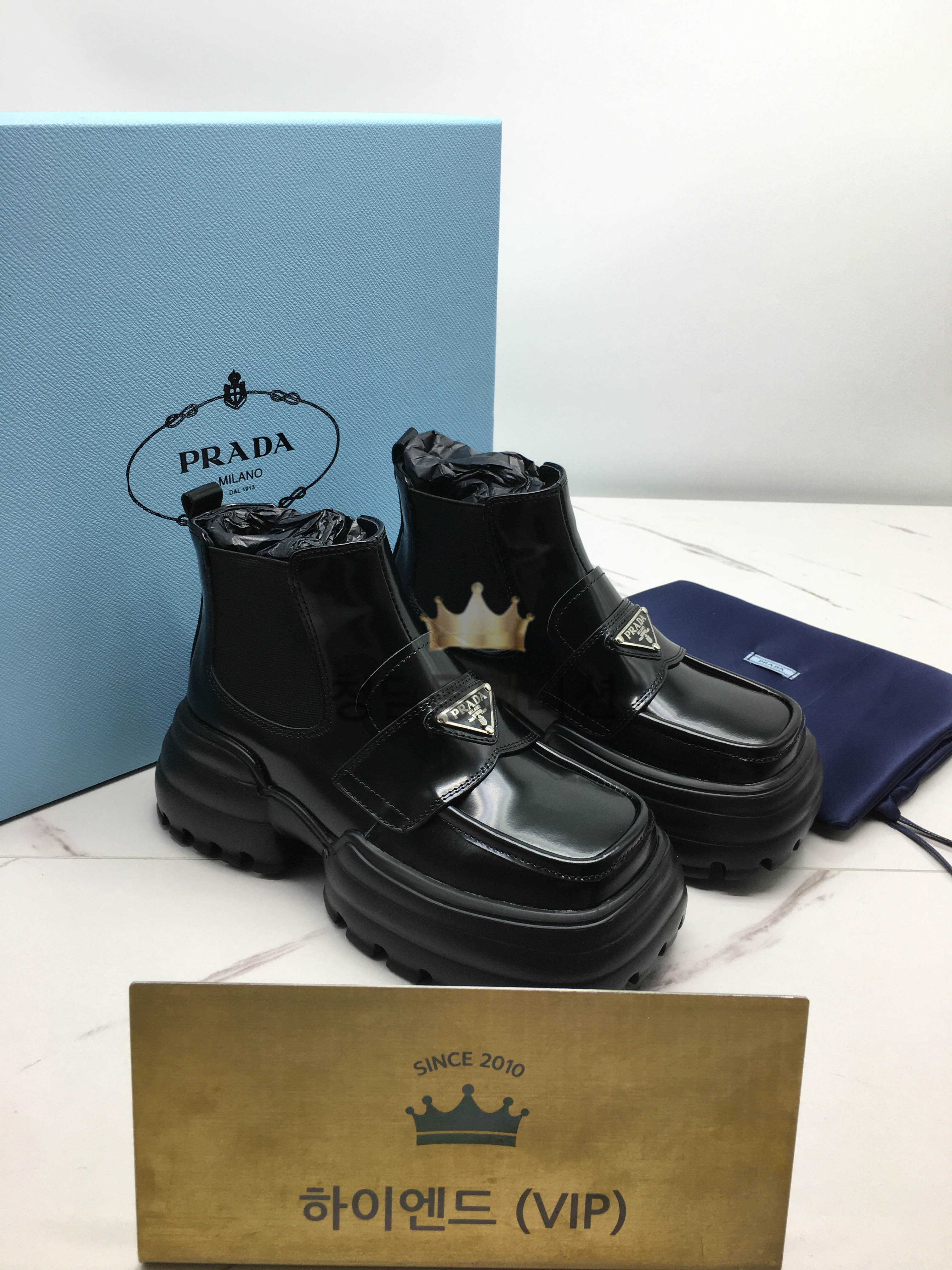 프라다 23FW prd 플랫폼 로퍼 (굽 5.5cm)