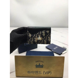 디올 새들 비지니스 카드지갑 (컬러 그레이(네이비로고))