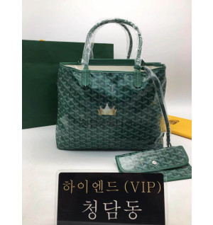 고야드 이사벨 클래식 스페셜 컬러 토트백 PM (컬러 그린)