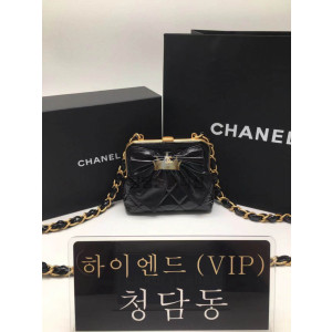 샤넬 체인 달린 리본 미니백 AP4028 블랙(블랙리본)