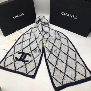 샤넬 CC 캐시미어 머플러 (컬러 네이비)