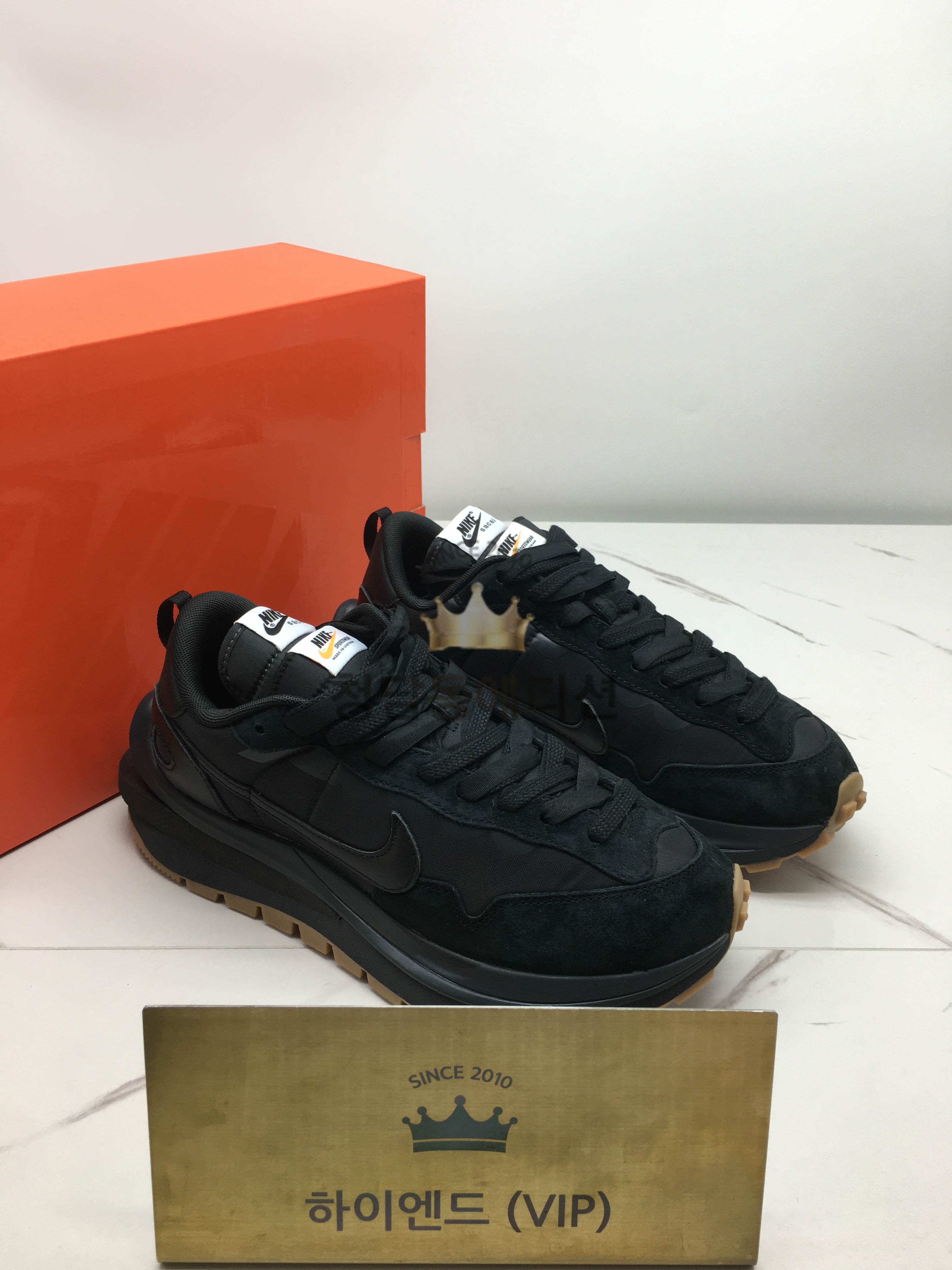 나이키 사카이2 베이퍼 와플 블랙 (남녀공용)