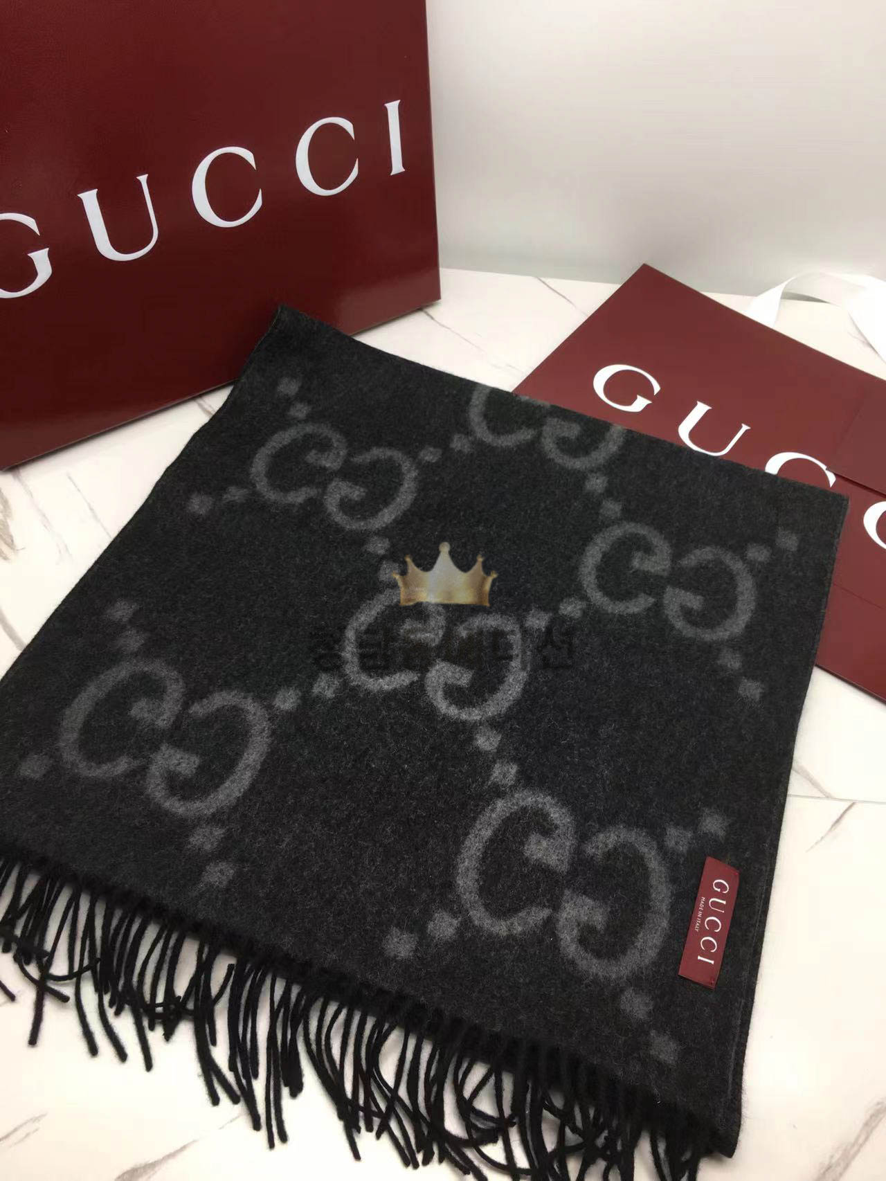 구찌 자카드 머플러