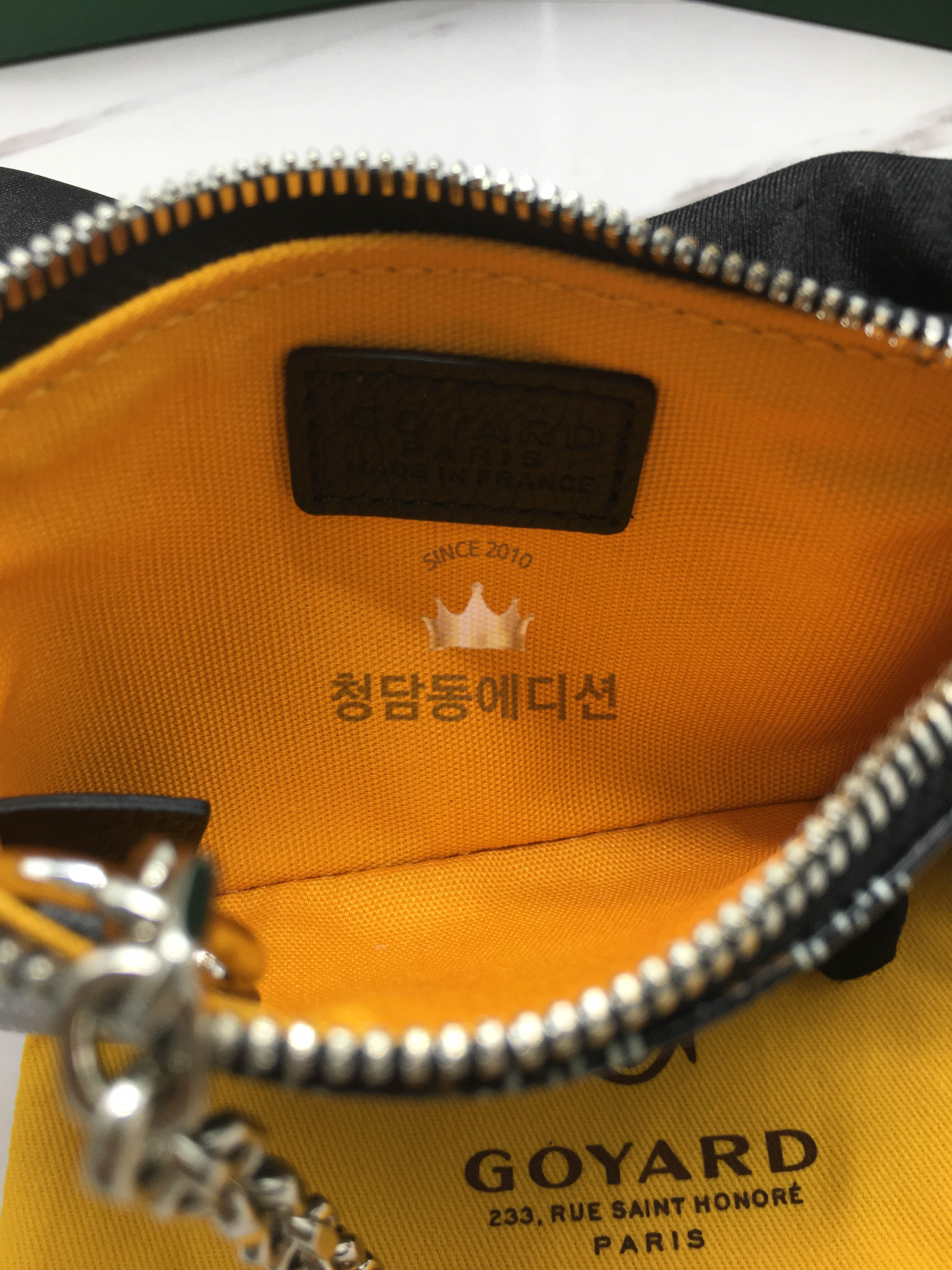 고야드 세나 나노 파우치 (컬러 블랙)