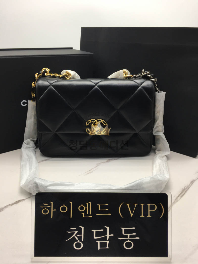 샤넬 19 플랩백 미디움 (하이엔드급) (고트스킨)