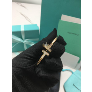 티파니 T와이어 팔찌 (옐로우골드)