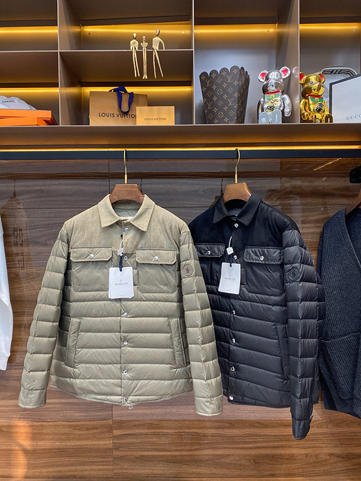 몽클레어 경량 다운 자켓 (남성용) (컬러 베이지, 블랙)