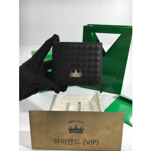 보테가베네타 피콜로 폴더형 반지갑 (컬러 다크초콜릿)