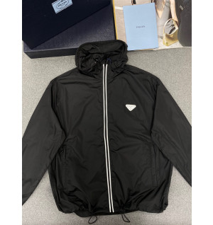 프라다 리나일론 블루종 자켓 블랙 (남성용)