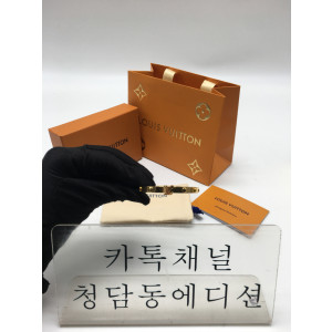루이비통 앙프렝뜨 뱅글팔찌 (컬러 옐로우골드) 17사이즈