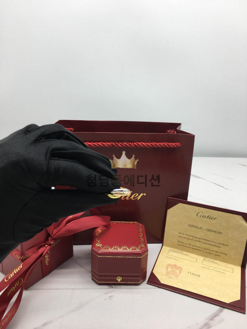 까르띠에 트리니티링 (V-gold소재) 9호 59.5MM ~ 62MM