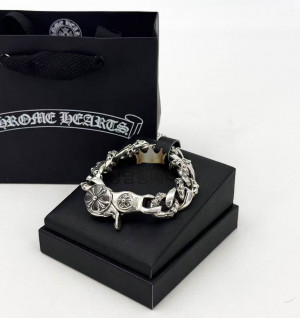 크롬하츠 필리그리 팬시 클립 Flower 팔찌