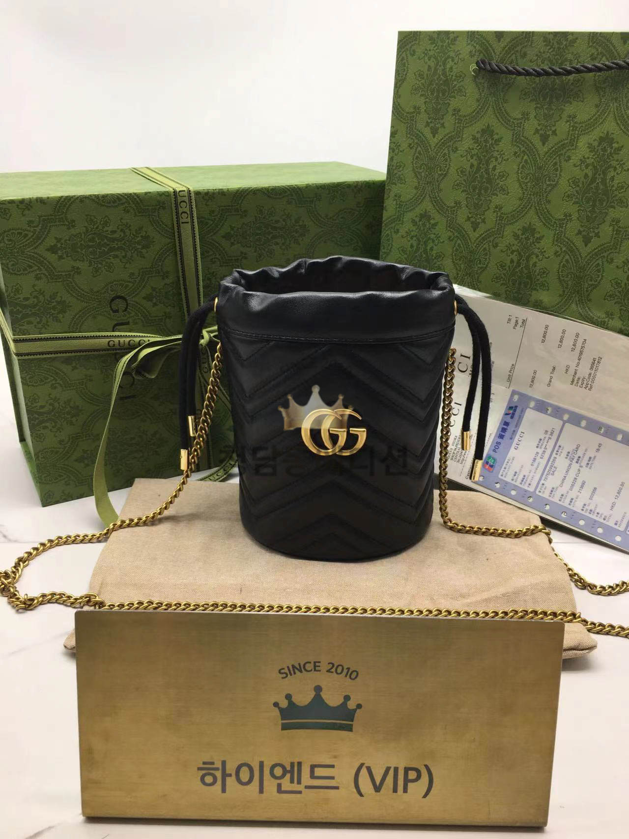 구찌 GG마몽 스몰 버킷백