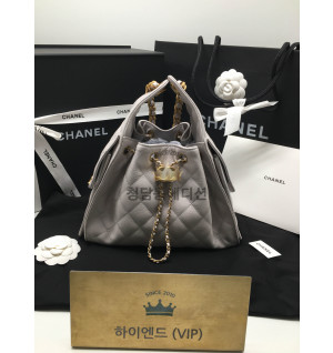 샤넬 25C 크루즈 뉴 호보백 스몰 (컬러 라이트 그레이) (25백)
