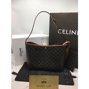 셀린느 소프트 쇼퍼 백 - 트리옹프 캔버스 & 카프스킨