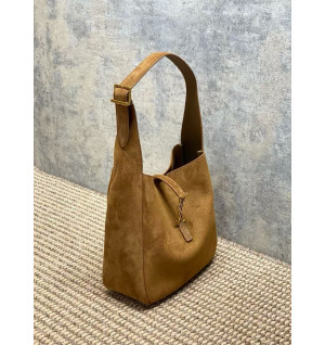 생로랑 LE5À7 스웨이드 숄더백 스몰