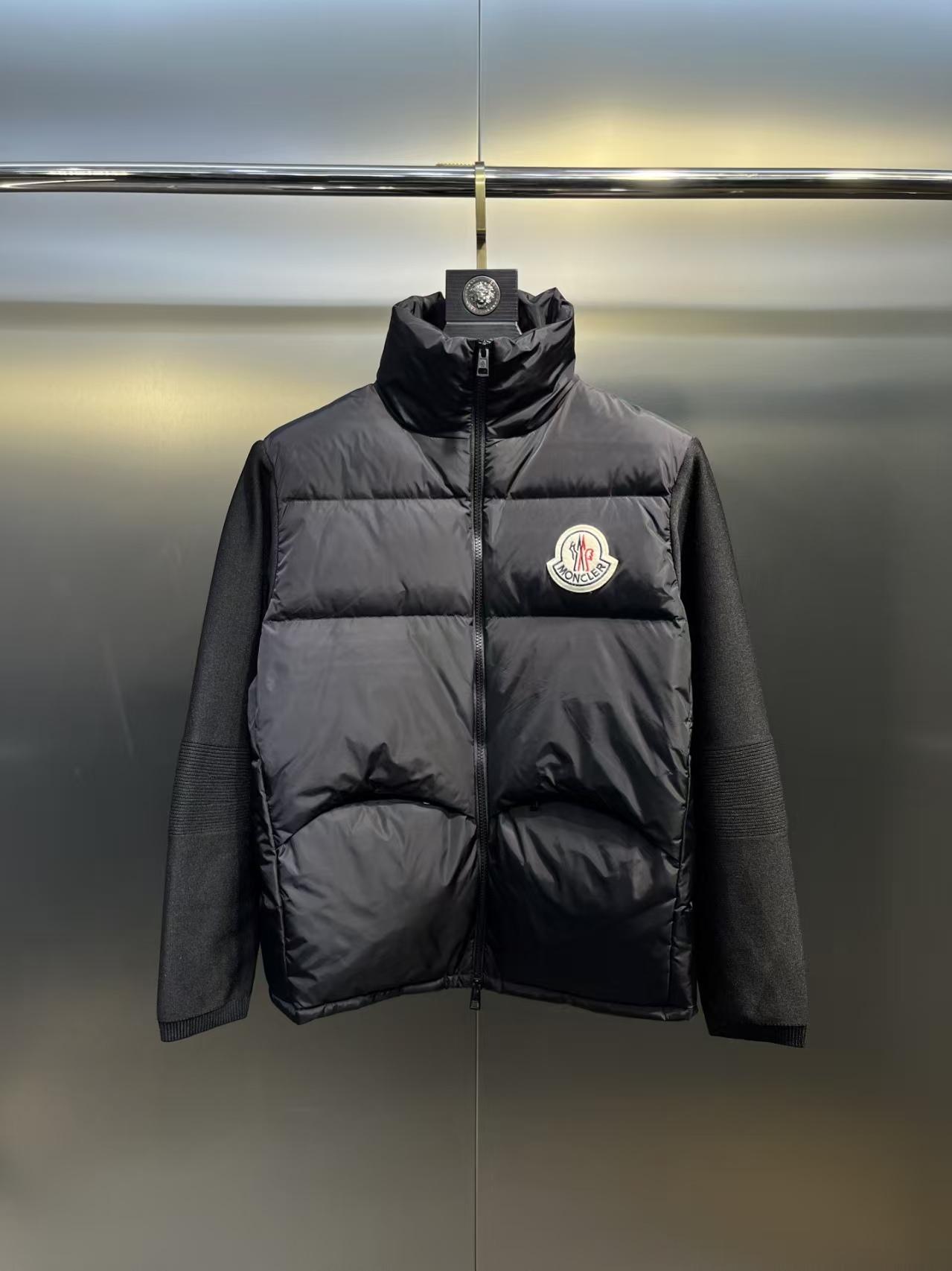 몽클레어 남성 트리콧 니트 패딩 가디건