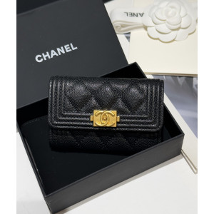 샤넬 보이 카드지갑 (금장)