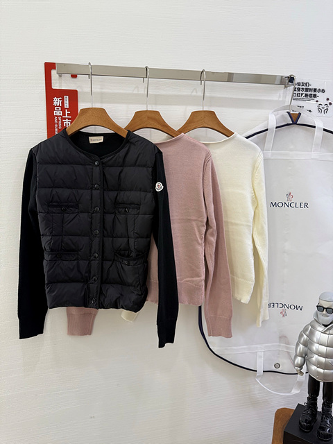 몽클레어 패널 울 패딩 가디건 (3COLOR)