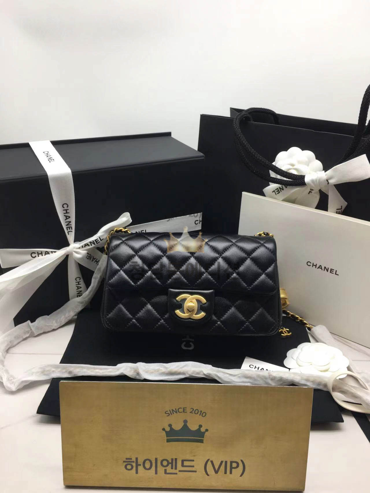 샤넬 25FW 미니백 CC로고 줄조절 체인 미니 플랩백 20cm AS5759