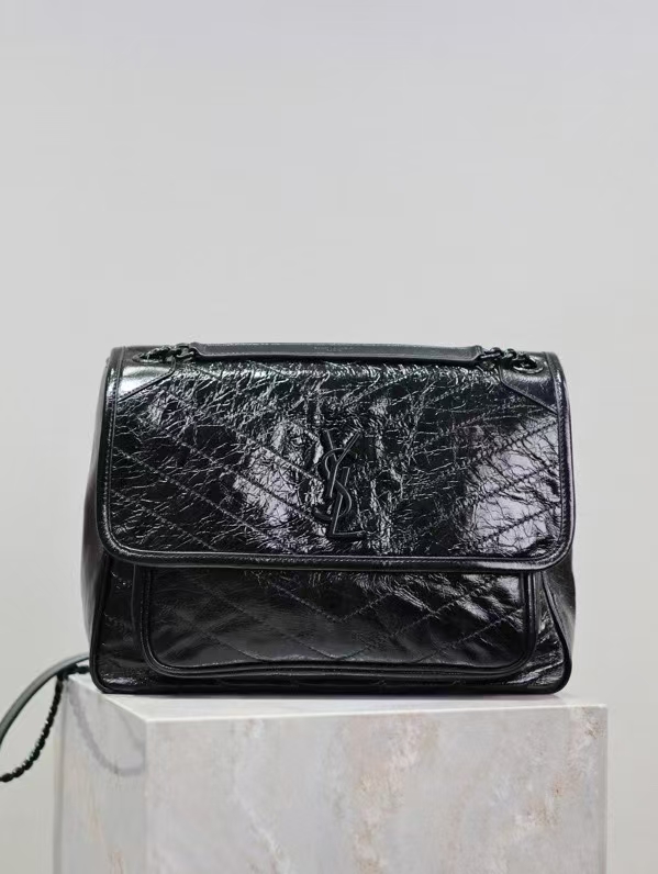 생로랑 니키백 라지 633157 (체인 블랙)