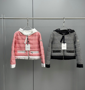 몽클레어 복스 트위드 패딩 (컬러 블랙, 핑크)