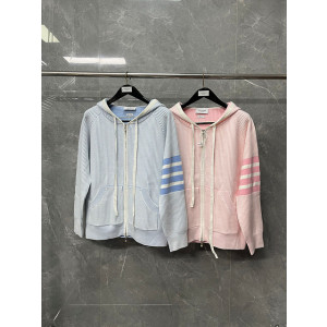 톰브라운 후드집업 (남녀공용) (컬러 블루,핑크)