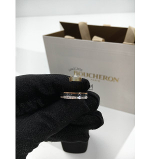 부쉐론 콰트로 더블 링 (컬러 골드, 화이트골드) (V-gold소재)