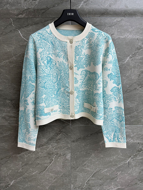 디올 가디건 (컬러 블루,핑크)