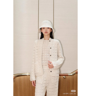 로로피아나 크로셰 니트 가디건
