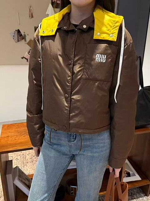 미우미우 후드 패딩 자켓