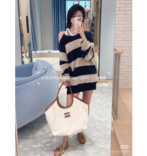 미우미우 스트라이프 니트