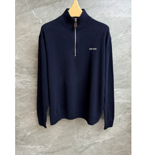 미우미우 하프 집업 니트