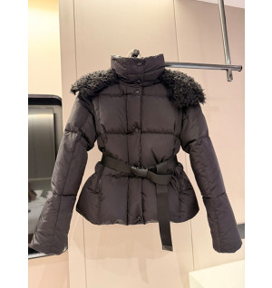 몽클레어 벨트 다운 자켓 (컬러 블랙, 카멜)