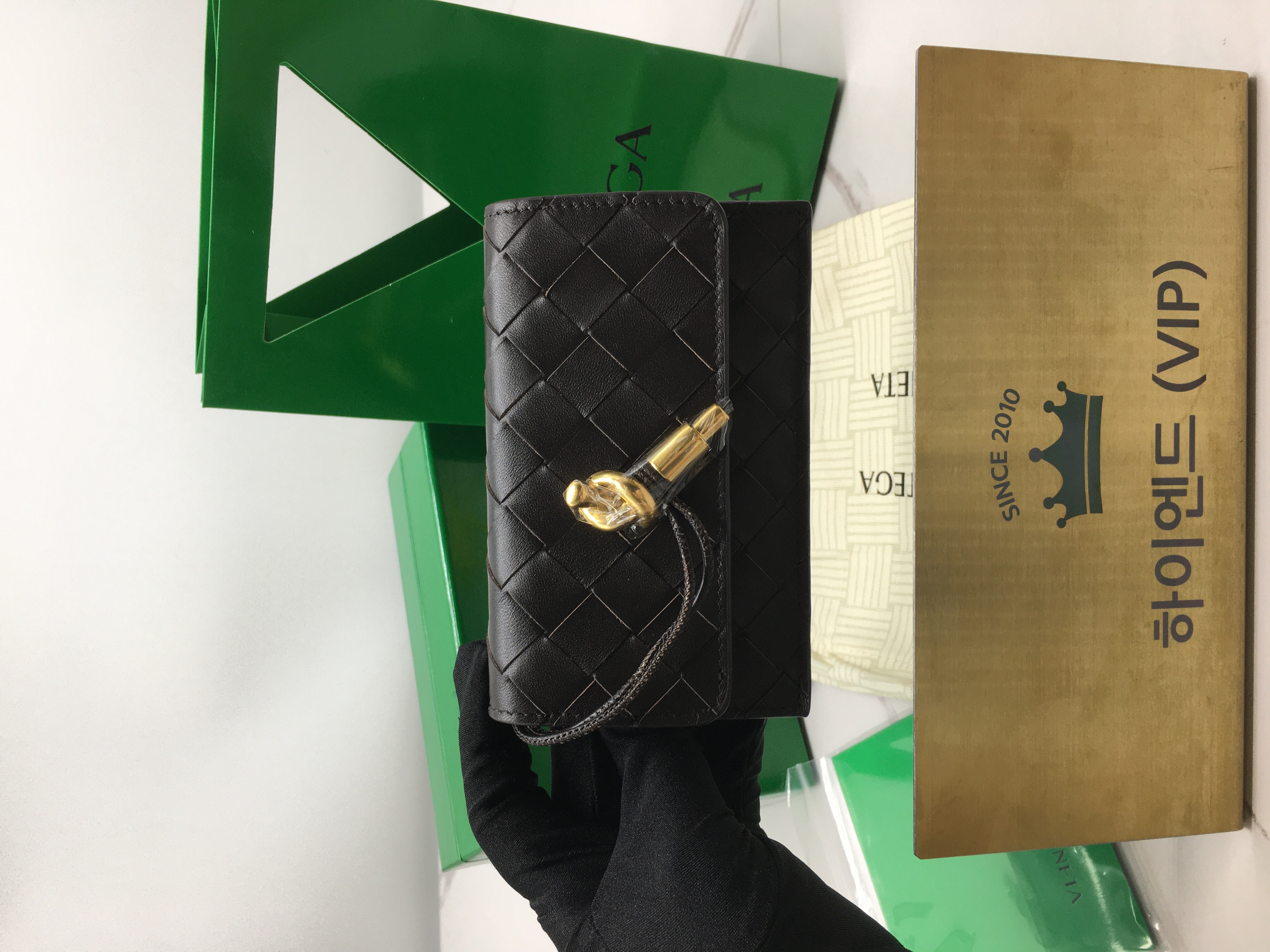 Ok(1726233262) 보테가 베네타 안디아모 지퍼 카드 케이스 776031 (컬러 폰단트)