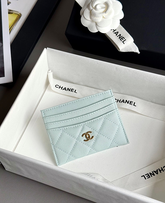 샤넬 25S 캐비어 카드홀더 (컬러 민트)