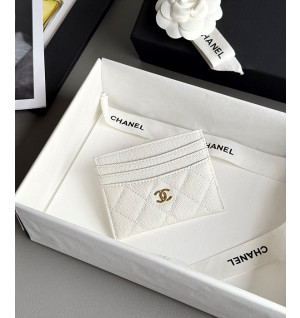 샤넬 25S 캐비어 카드홀더 (컬러 화이트)