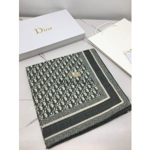 디올 실크 스카프 (컬러 네이비)