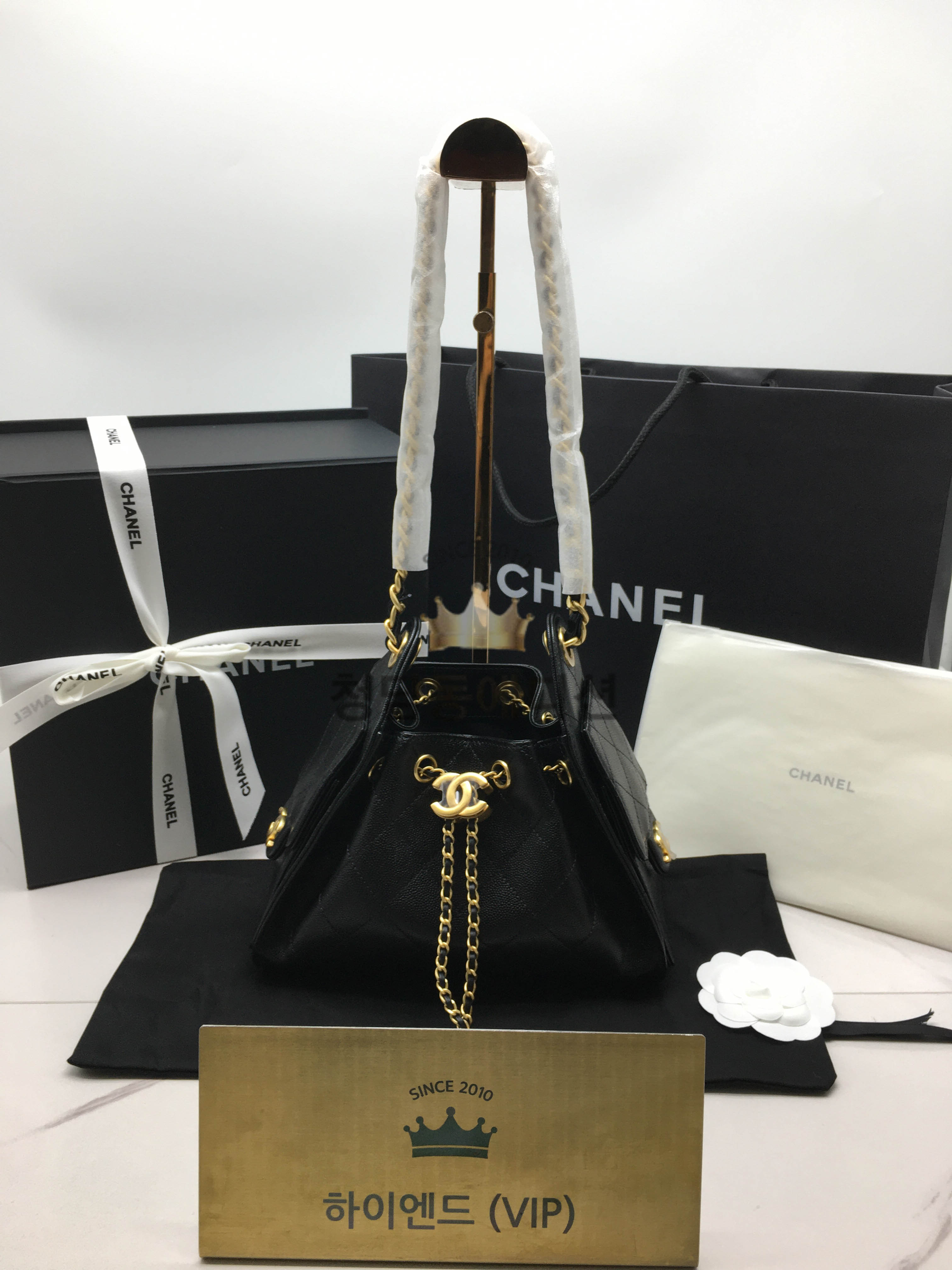 샤넬 25백 미니 캐비어