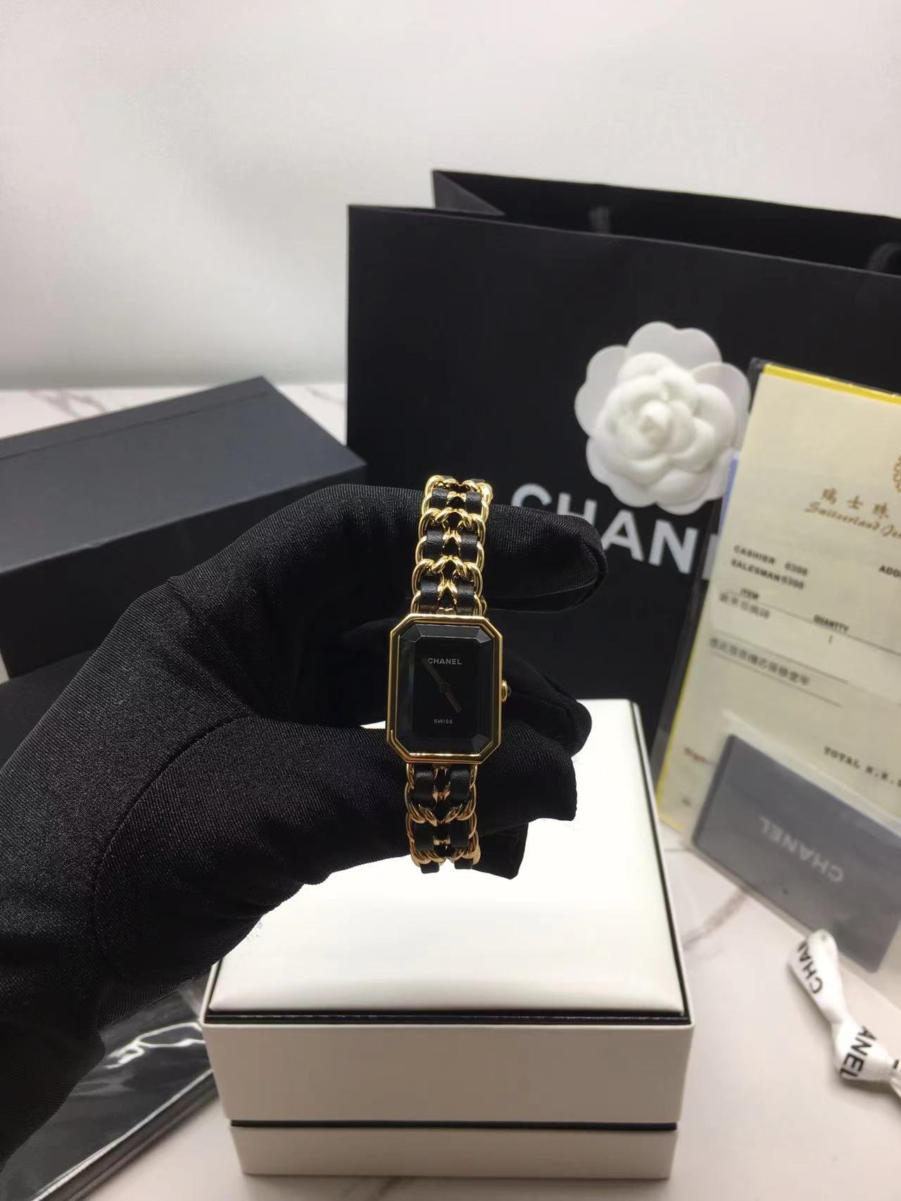 Ok(1662448204) 샤넬 프리미에르 락 옐로우골드 / 스트랩:XL (본품만)