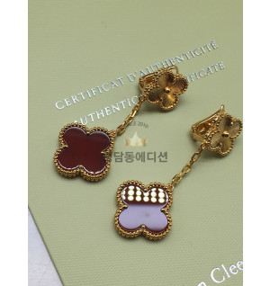 반클리프 매직 알함브라 이어링 귀걸이 (V-gold소재)