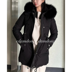 Ok(1641101487) 프라다 폭스퍼 숏패딩 (100% 리얼 폭스퍼) 사이즈 M