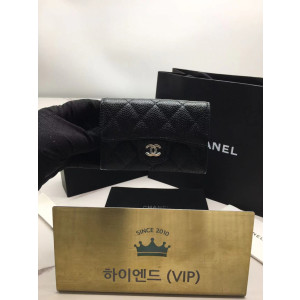 Ok(1662428971) 샤넬 클래식 캐비어 카드지갑 은장