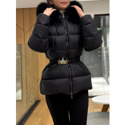 몽클레어 극소량 상품 보에드 패딩 블랙퍼 (100% 폭스퍼)