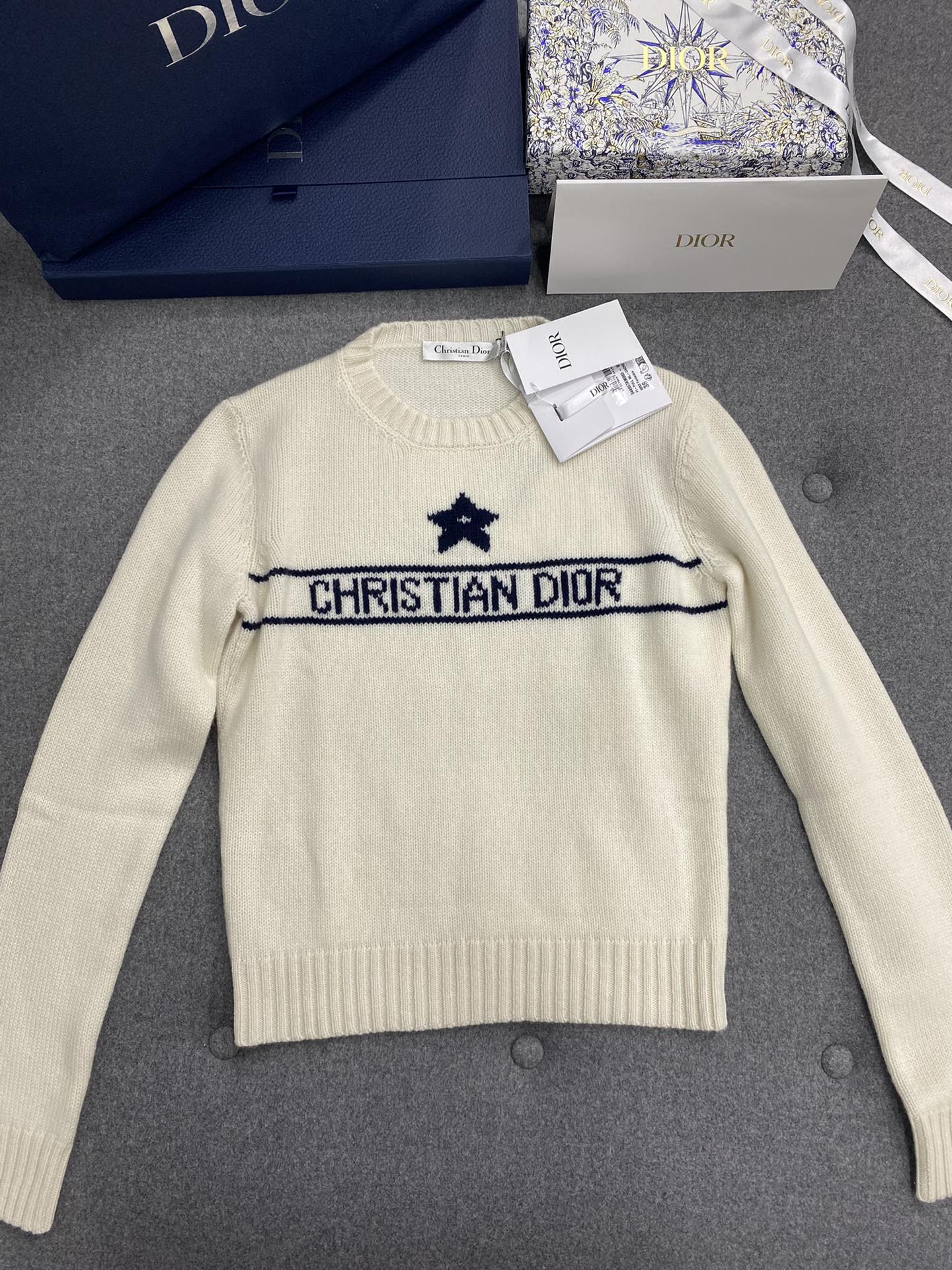 디올 캐시미어 울 니트