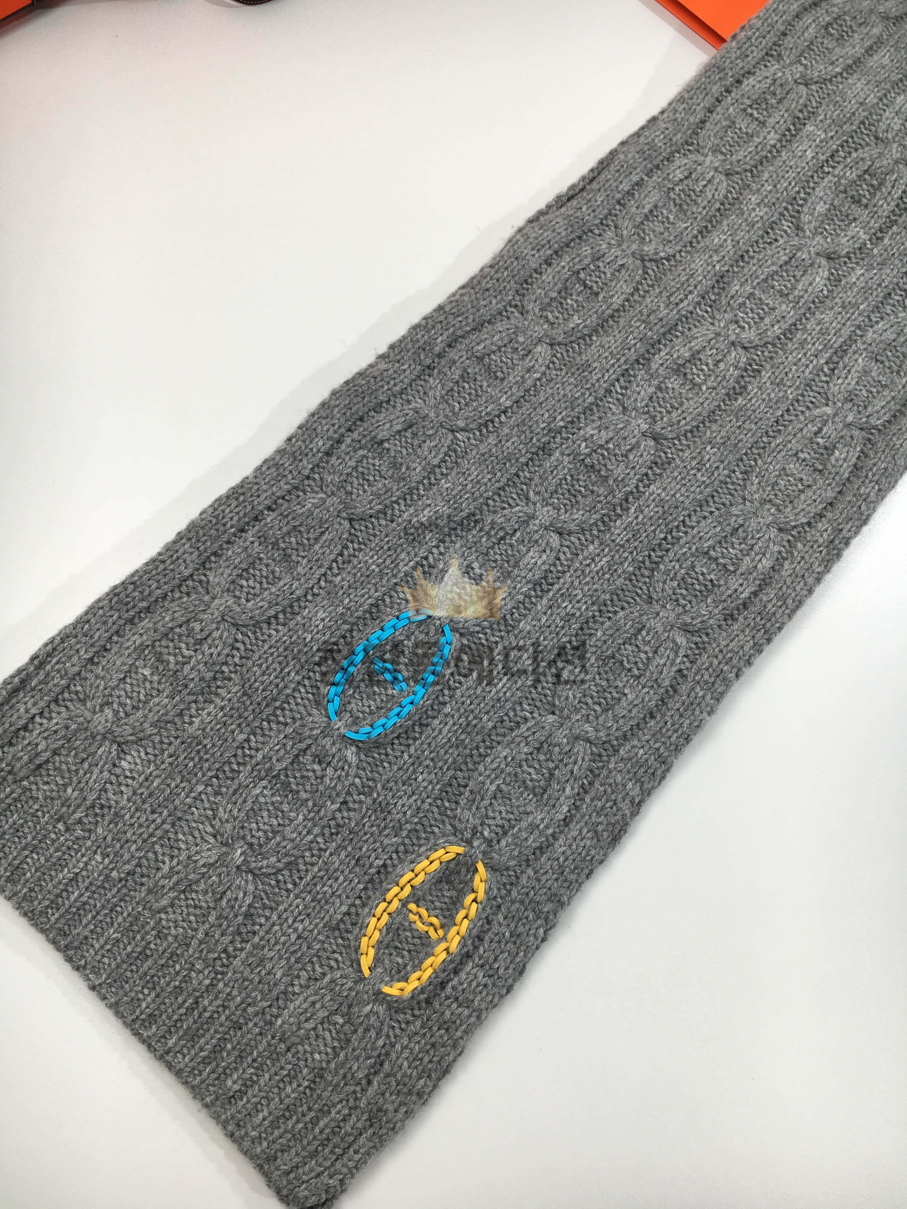 에르메스 H HOUSE 니트 스페셜 캐시미어 머플러